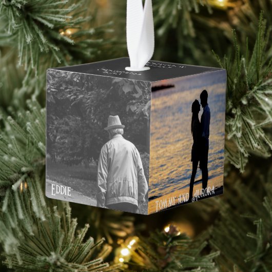 Fotokubus 5 Foto's Cube Ornament (Boom)