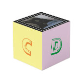 Fotokubus - alfabet blok met foto's (Achter hoekig)