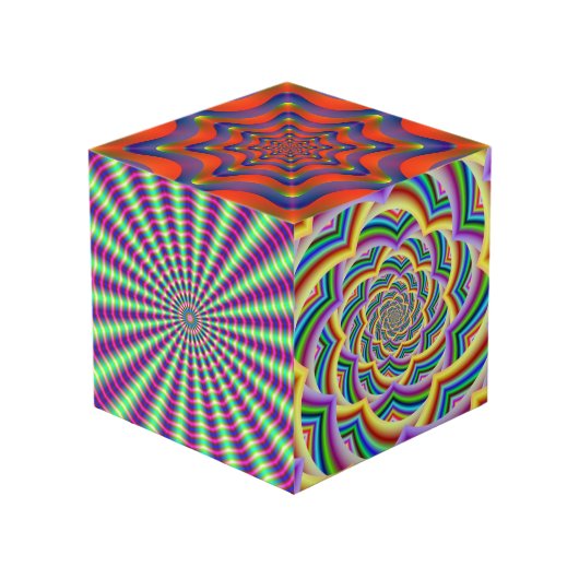 Fotokubus met fractale Afbeeldingen (Voorkant hoekig)