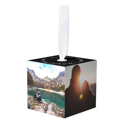 Fotokubus Ornament (Voorkant hoekig)