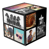 Fotokubus voor creëer-uw-eigen fotocollage (Achter hoekig)