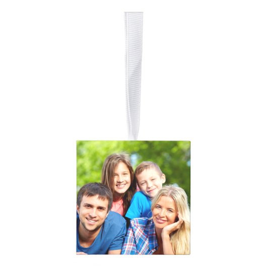 Fotokubusornament Merry Kerstmis Decoratie (Rechts)