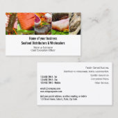 Fotokuilvoer voor verse vis visitekaartje (Voorkant / Achterkant)