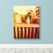 Fotokunst met gerasterd Canvas (Insitu (Houten vloer))