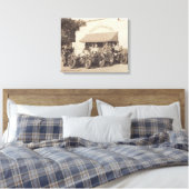 Fotokunst uit 1940 van Biker's Chuck Wagon Canvas Afdruk (Insitu (Slaapkamer))