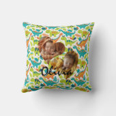 Fotokussen met Heart Lijsten en Kawaii Dinosaur Kussen (Achterkant)