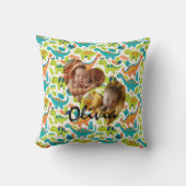 Fotokussen met Heart Lijsten en Kawaii Dinosaur Kussen (Voorkant)