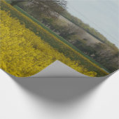 Fotolandschap met oude stijl cadeaupapier (Hoek)