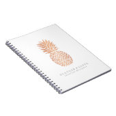 Fotolaptop - Roos Gold Pineappel Notitieboek (Rechterzijde)