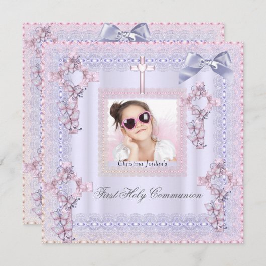 Fotolavenaar van de eerste Heilige Communistische  Kaart (Voorkant / Achterkant)