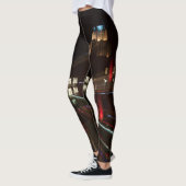 Fotoleggings abstract, hoog gebouw leggings (Links)