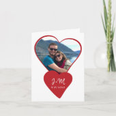 Fotoliefhebber initialen hart Valentijnsdag Feestdagen Kaart (Voorkant)