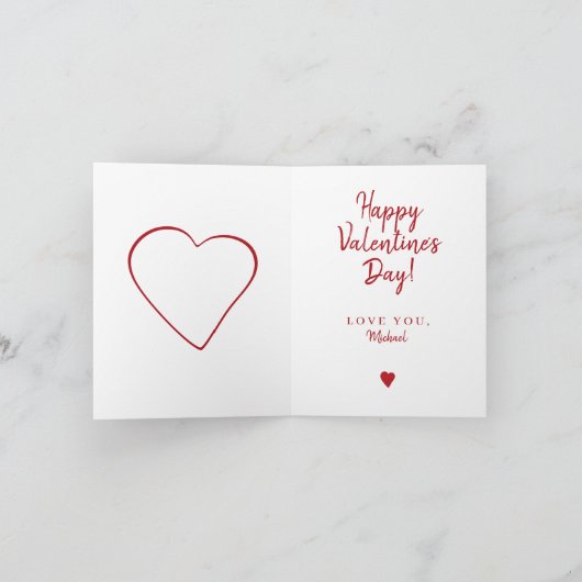 Fotoliefhebber initialen hart Valentijnsdag Feestdagen Kaart (Binnen)