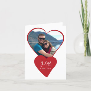 Fotoliefhebber initialen hart Valentijnsdag Feestdagen Kaart