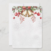 Fotolijst kerstkaart met pijnboom kaart (Achterkant)