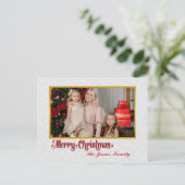 Fotolijst Kerstmis & Nieuwjaar Feestdagenkaart (Staand voorkant)