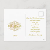 Fotolijst Kerstmis & Nieuwjaar Feestdagenkaart (Achterkant)