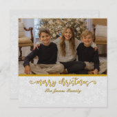 Fotolijst Kerstmis & Nieuwjaar Feestdagenkaart (Voorkant / Achterkant)