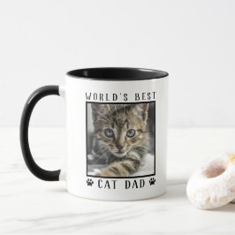 Fotolijst met pootafdrukken voor de 'Beste Kattenp Mok