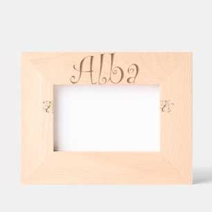 Fotolijst om neer te zetten "Alba" – Cadeau voor e Gegraveerde Lijstjes