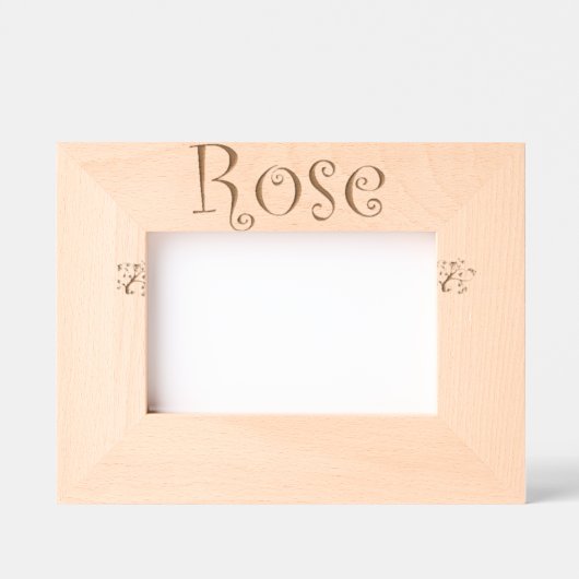 Fotolijst om neer te zetten "Rose" – Cadeau voor e Gegraveerde Lijstjes (Voorkant)