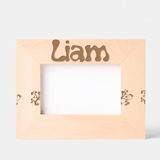 Fotolijst om te plaatsen "Liam" – Slaapkamerdecora Gegraveerde Lijstjes (Voorkant)