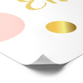 Fotolijst Poster Roze Goud Stippen (Hoek)