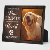 Fotolijstje voor huisdierherdenking fotoplaat (Zijkant)