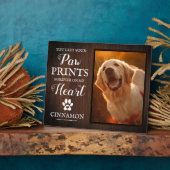 Fotolijstje voor huisdierherdenking fotoplaat (Zijkant)