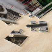 Fotolocomotief voor  stuurmachinetreinkleur 11 x 1 legpuzzel (Zijkant)