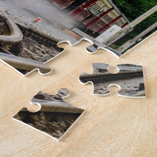 Fotolocomotief voor  stuurmachinetreinkleur 11 x 1 legpuzzel (Zijkant)