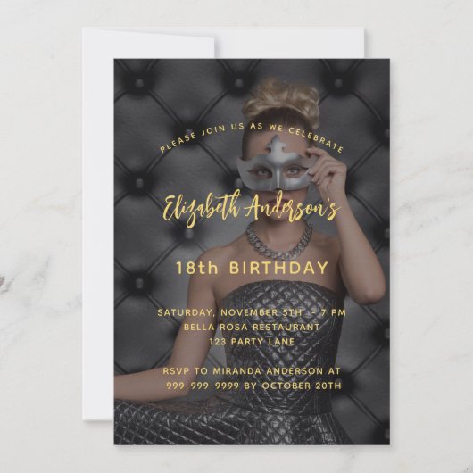 Fotoluxe op feestdag kaart (Voorkant)