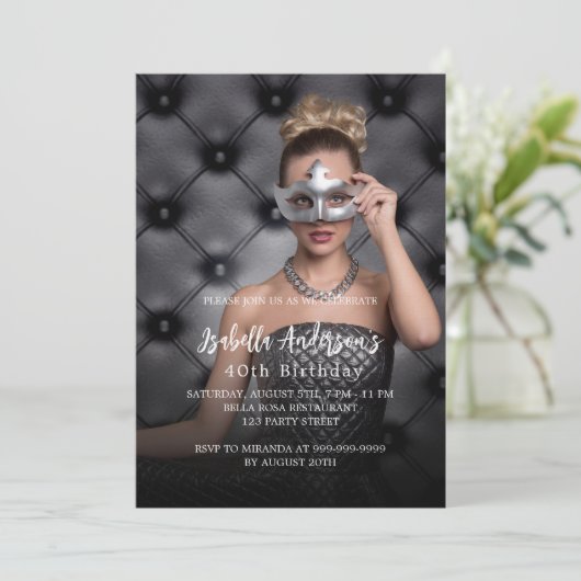 Fotoluxe op feestdag kaart (Staand voorkant)