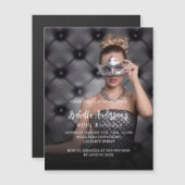 Fotoluxe op feestdag magnetische uitnodiging (Voorkant / Achterkant)