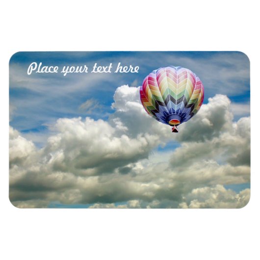 Fotomagneet - luchtballon (sjabloon) magneet (Horizontaal)