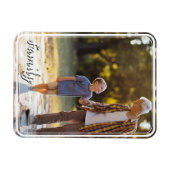 Fotomagneet met aangepaste foto en tekst magneet (Horizontaal)