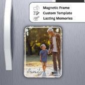 Fotomagneet met aangepaste foto en tekst magneet