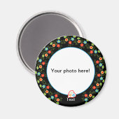 Fotomagneet-sjabloon Magneet (Voorkant / Achterkant)