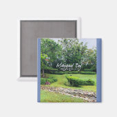 Fotomagneet uit Mahogany Bay, Roatan, Honduras Magneet (Voorkant / Achterkant)