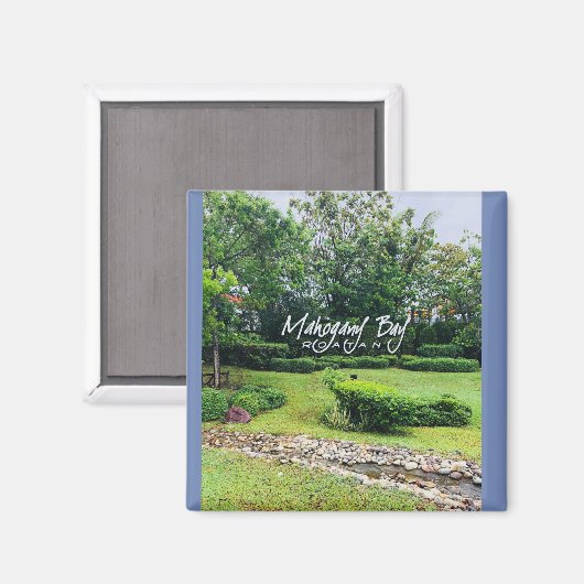 Fotomagneet uit Mahogany Bay, Roatan, Honduras Magneet (Voorkant / Achterkant)