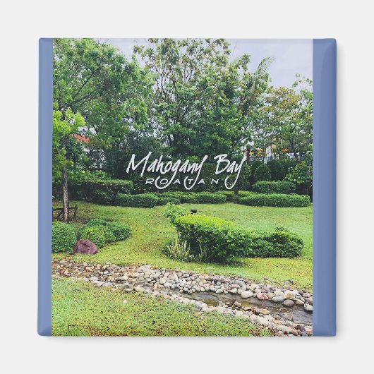 Fotomagneet uit Mahogany Bay, Roatan, Honduras Magneet (Voorkant)