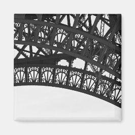 Fotomagneet van zwarte en witte Eiffeltower Magneet