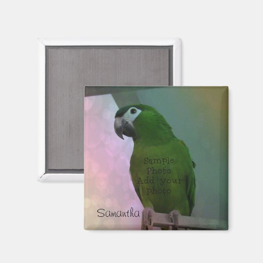 Fotomagneet (voeg uw foto toe) Gepersonaliseerd Magneet (Voorkant / Achterkant)