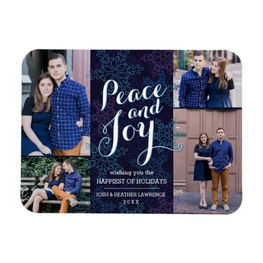 Fotomagneten van Northern Lights Holiday Magneet (Horizontaal)