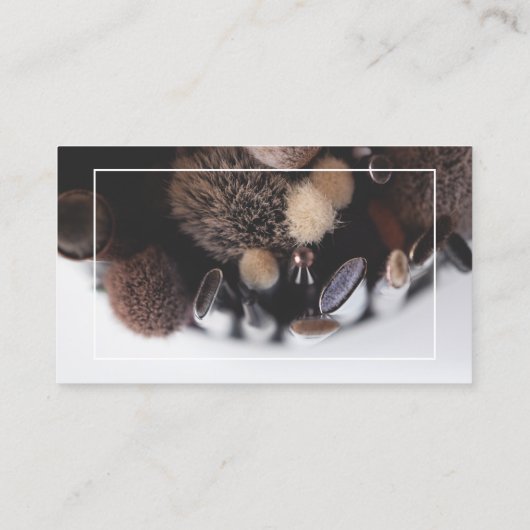 Fotomake-up artiest lijst typografie visitekaartje (Achterkant)