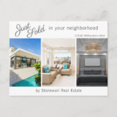 Fotomarketing Chic Net verkocht Real Estate House Briefkaart (Voorkant)