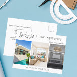 Fotomarketing Chic Net verkocht Real Estate House Briefkaart<br><div class="desc">Laat je verkochte aanbiedingen opvallen op dit witte briefkaart met grijze typografie. Verzend deze classy briefkaarten naar potentiële cliënten in uw realiteitgebied. Pas de naam van uw vastgoedbedrijf en de contactgegevens op de achterzijde aan. Trek nieuwe klanten binnen door huisfoto's van de huizen te tonen die u als makelaar dit...</div>