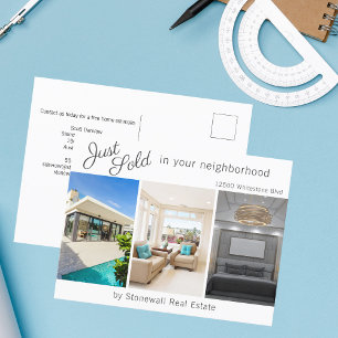 Fotomarketing Chic Net verkocht Real Estate House Briefkaart