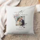 Fotomateriaal Romantische Bloemige Aquarel Bruilof Kussen (Deken)