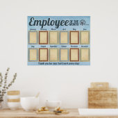 Fotomedewerker van het maandherkenningsscherm dd poster (Keuken)